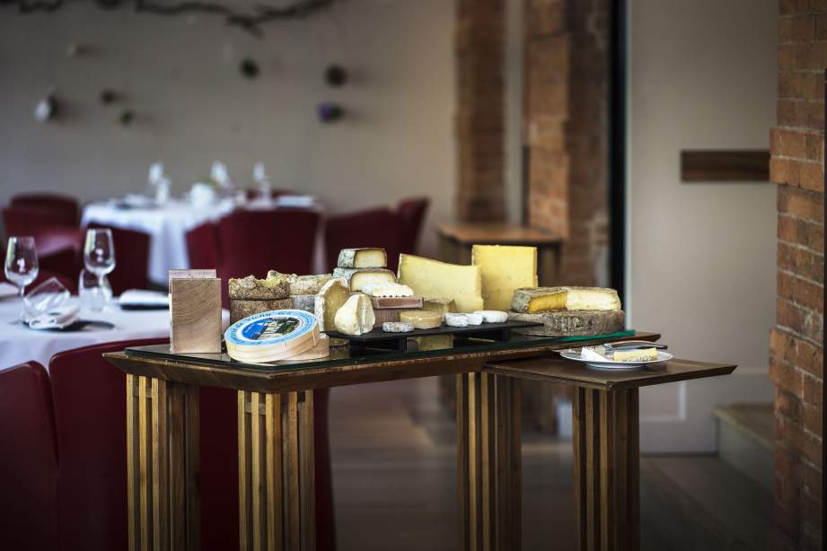 Aged cheese plate