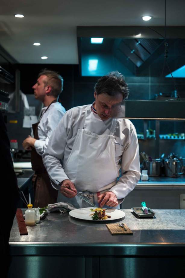 Jacques Decoret in the kitchen