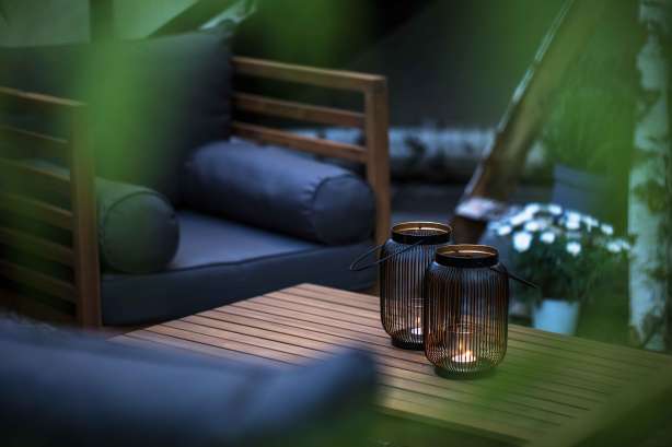 Outdoor lounge area