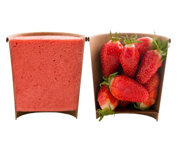 Glace à emporter fraise
